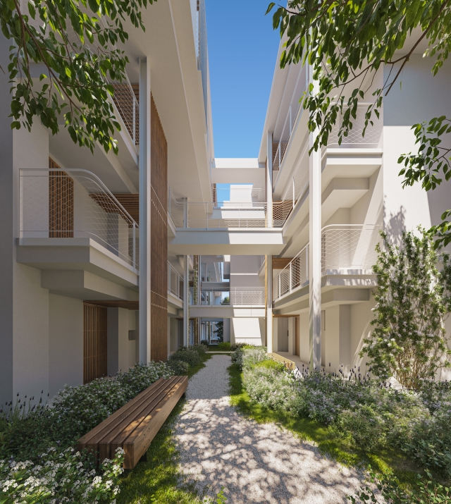 Resa Estates Ibiza for sale te koop apartment nieuwbouw interior patio.jpg